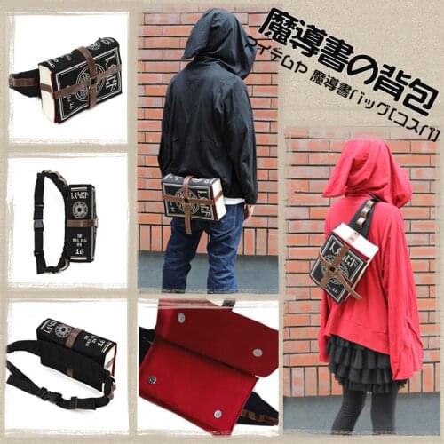Movie Anime Wizard Sorcerer Magic Book Satchel FFF Heresy Trial Group Prop Bag Purse Student Schoolbag