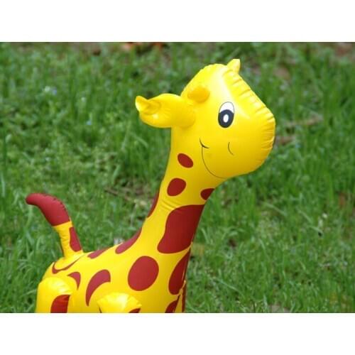 The kindergarten toy inflatable animal Inflatables Super Cute Inflatable Cartoon Giraffe Pvc Toys Wholesale Child Toy The