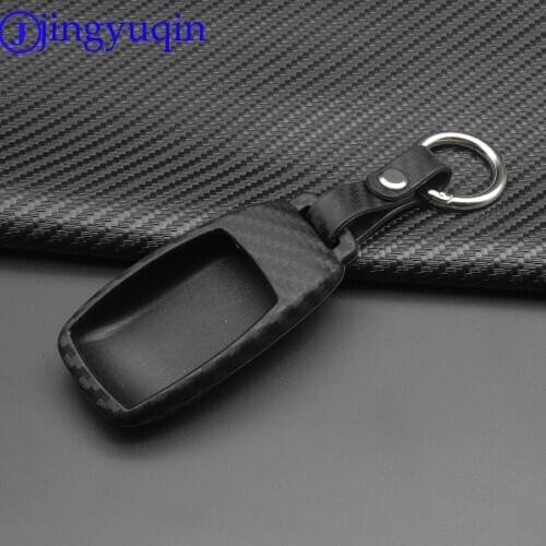 Jingyuqin Mercedes Benz 2017 E Class W213 2018 S class Accessories Car styling for Remote Carbon Fiber Patten Soft Silicone