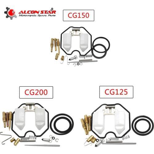 Alconstar Motorcycle Keihin Carburetor PZ 26/27/30 Repair Kits CG 125/150/200 Carb With Spare Jets 1 sets One Pack