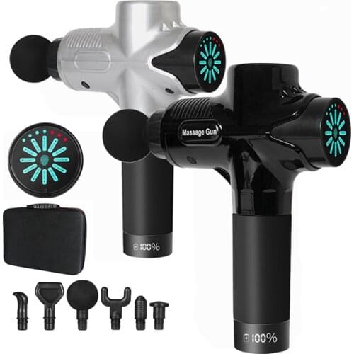 LCD Electric massage Fascia Gun Slimming Body Muscle Relaxation for Neck back foot leg shoulder Massager massage Gun percussion