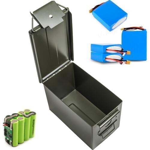 30 Cal Metal Ammo Can Military & Army Style Steel Box Stackable Gun Ammo Case Storage Holder Box Heavy duty Tactical Bullet box
