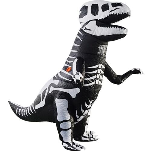 Inflatable Costume Sparerib Dinosaur Halloween Cosplay Costumes for Adult Men Costumes Fantasy Blowup T-rex Cosplay