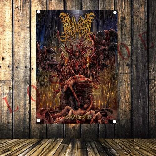 Macabre Art Posters Rock Music Stickers Pop Rock Band Flag & Banner HD Canvas Printing Art Tapestry Mural Wall Decoration D3U