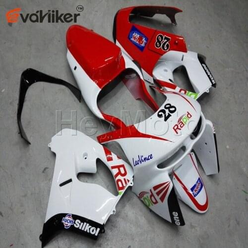 ABS Plastic fairing for ZX9R 1998 1999red white ZX 9R 98 99 motorcycle panels Body Kit H2