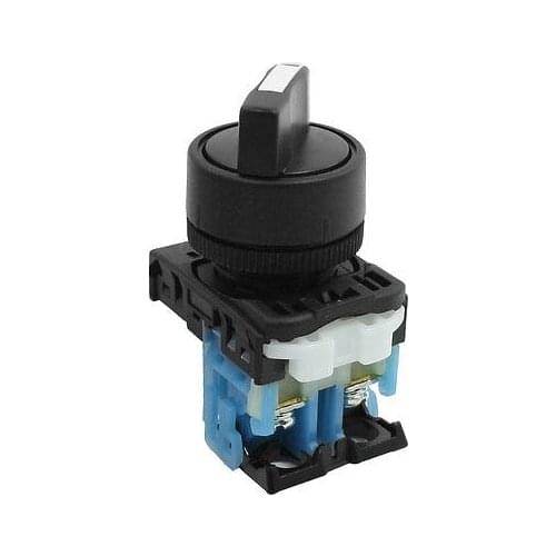 Rotary Selector NO 2 Position 2 Pins Push Button Switch AC 250V 6A