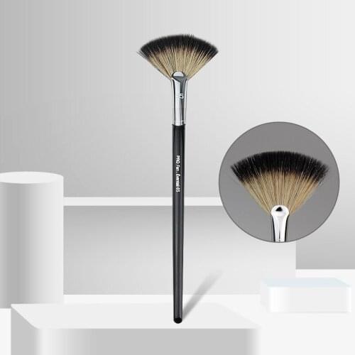 S #65 synthetic hair Highlighter Makeup brushes Pro Fan Powder Make up brush setting Highlighter Makeup Brushcosmetic tools