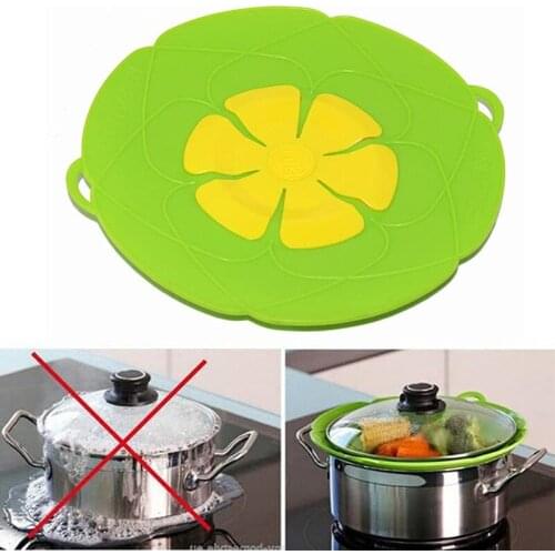 Silicone Pot lid Anti-Overflow Cover Kitchen High-Temperature Anti-Boiling Cover Seal Food Covers Microwave Oven Safe 26cm