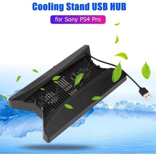 Skillful Manufacture Superior Quality Cooling Stand Support Dock with 3 USB HUB for Sony Playstation PS4 Pro Game Console
