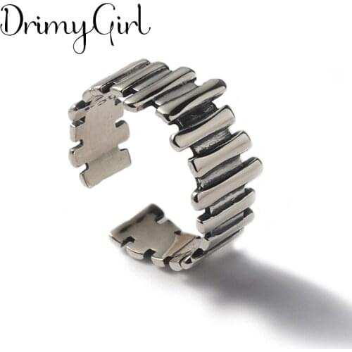 Punk Vintage Lines Ring For Women Men Adjustable Size Geometric Rings Exquisite Creative Jewelry Wholesale