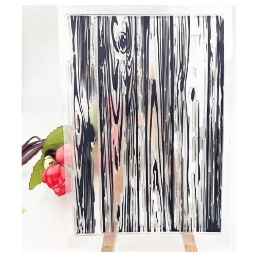 Vintage Wood grain Craft Transparent Silicone Stamp for Scrapbooking DIY Photo album Card Making Decorative Clear Stamps Sheet