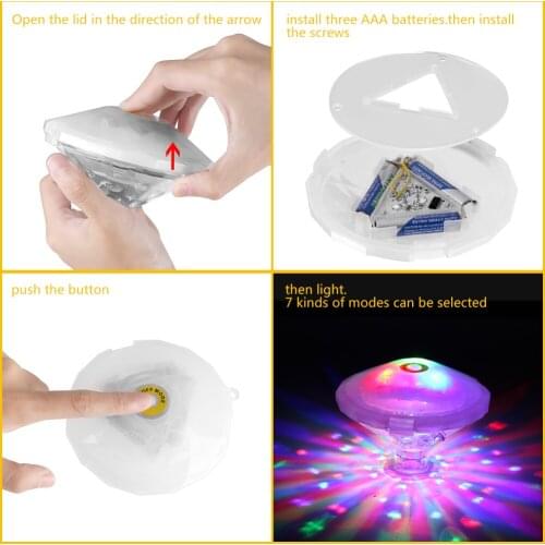 Waterproof LED Floating Light Disco Light Swimming Pool LED Colorful Floating Light Water Drift Lamp Security Pond Garden