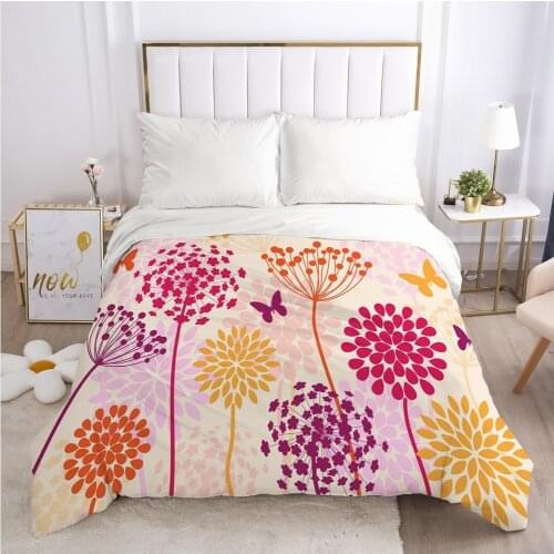 1PCS Duvet Cover Comforter/Quilt/Blanket Case King/Double 3D HD Printed with Zipper 200x220/220x240 Size Bedding Simple