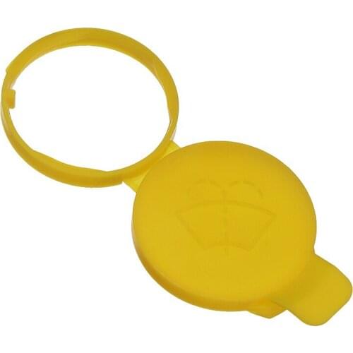 1pcs Yellow Car Windshield Washer Bottle Fluid Lid Cover Reservoir Tank Pot Cap For Saab 9-3 9-5 1998-2012
