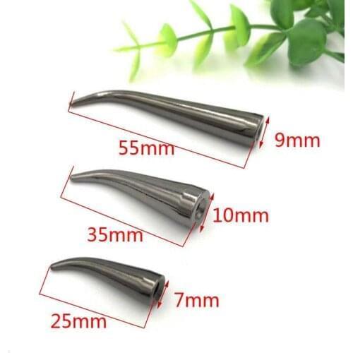 10pcs Silver Tool Craft 55MM Copper Angled Nails For Leather Craft Accessories Clothes Hooks Materials Anti Bite Rivets Buckets