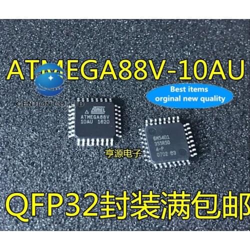 5PCS ATMEGA88V ATMEGA88V-10 au 8-bit microcontroller AVR single chip MCU chip in stock 100% new and original