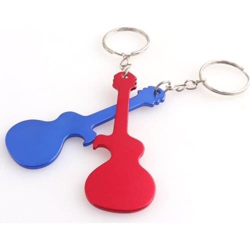 75mm Guitar Keychain Findings Color Keychain Chain Keychain Amulet Keyring Keychain New Design Keychain DIY Wallet Handbag