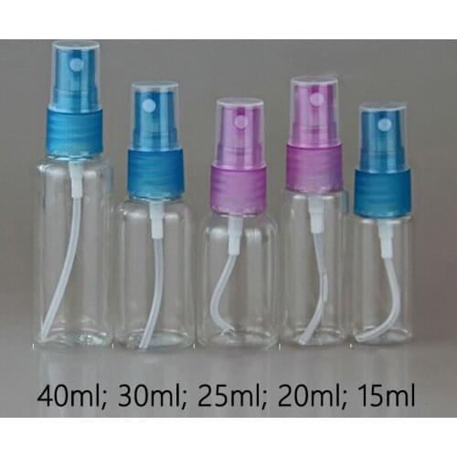 360pcs 15ml 20ml 25ml 30ml 40ml perfume bottle cosmetics bottle, lotion spray plastic sprayer Atomizer bottle Refillable Pump
