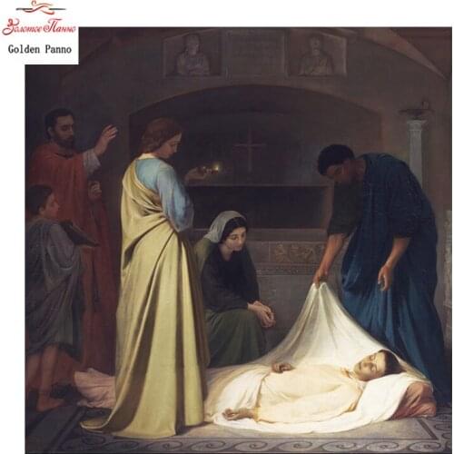 Golden Panno,14CT 11CT DMC hand made cross stitch kits,religion prayer Needlework embroidery Cross Stitch picture by rhinestones