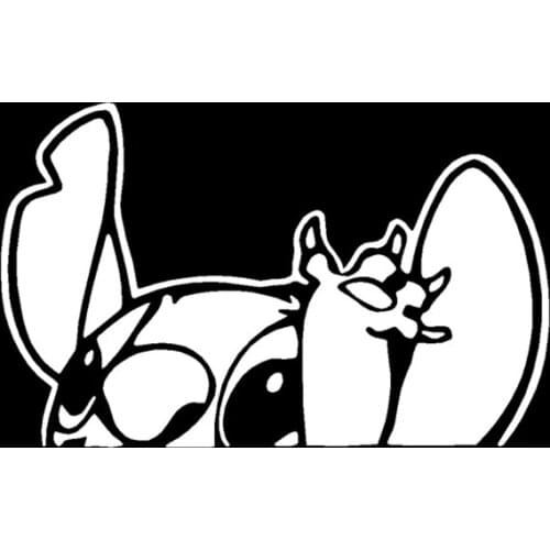 16cm*10cm Car Stickers Stitch Cartoon Funny Decoration Creative Decals For Windshield Auto Tuning Styling Vinyls