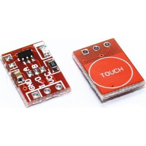 50pcs TTP223 Touch button Module Capacitor type Single Channel Self Locking Touch switch sensor