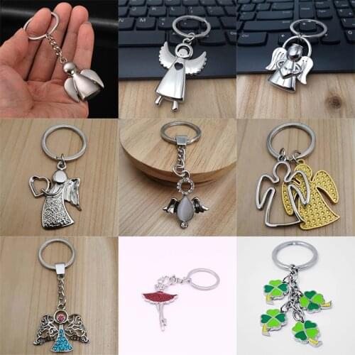 High quality angel keychain for women creative key chain key ring portachiavi chaveiro llaveros hombre bag charm