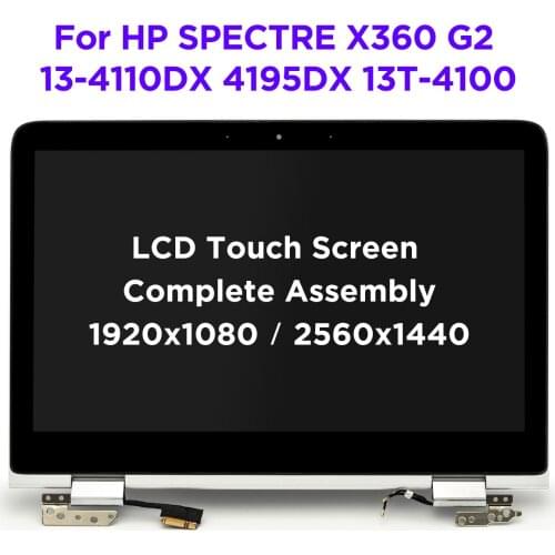 HP SPECTRE x360 G2 13-4110DX 4195DX 4101TU 13T-4100 LCD Touch Screen Digitizer Complete Assembly 828822-001 828823-001 FHD QHD