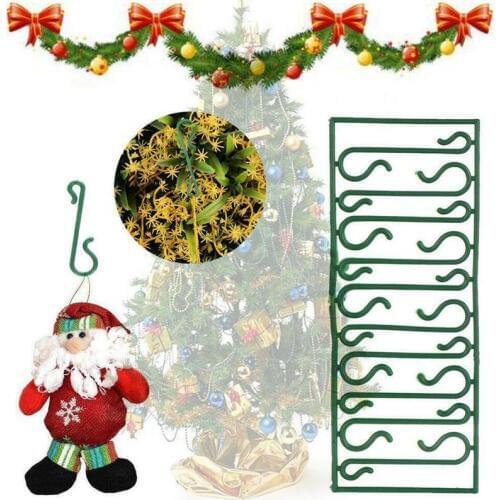 10pcs Christmas Products Multi Purpose S Shape Hooks Christmas Tree Decoration Hooks