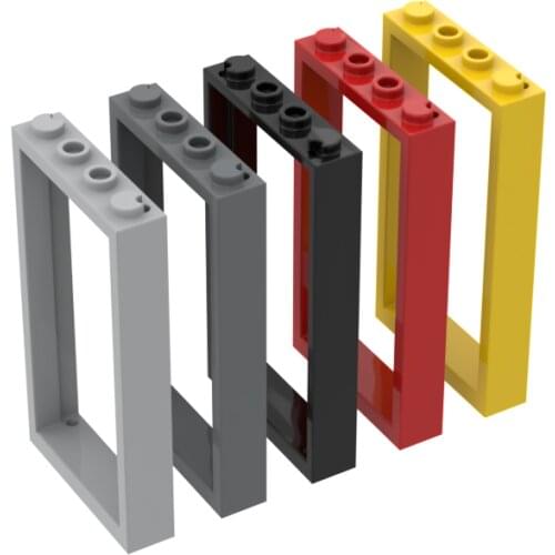 10PCS Replaceable 60596 1x4x6 Door Frame Parts Building Blocks High-Tech Assemble Replace Bricks Toy For Children Gifts