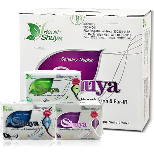 19Pack Feminine Hygiene Product Shuya Sanitary Towels Organic Cotton Anion Pads Anion Sanitary Napkin Panty Liners Sanitary Pads