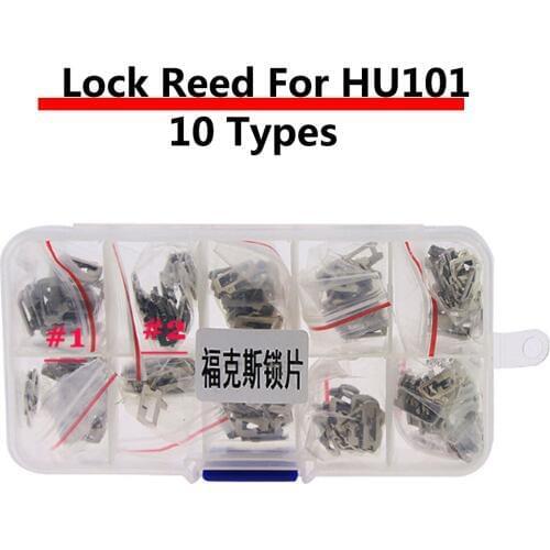 200PCS/LOT HU101 Car Lock Reed Plate For Ford Focus Fiesta Ecosport Brass Material Locksmith Tools Car Lock Repair Kit