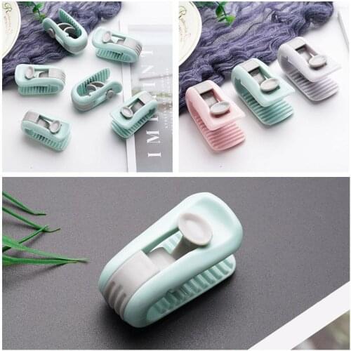 6 Pcs of Plastic Non-Slip Blanket Clip Bedspread Bracket Holder Cover Plastic Serrated Buckle Elastic Jacket High Fittings F9B7