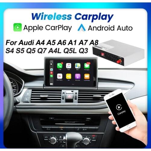 Apple Carplay Wireless Interface For Audi Q3 Q5 Q7 A1 A3 A4 A5 A6 A7 A8 S5 S7 S8 MMI Mirror Link Android Auto OEM Screen Update