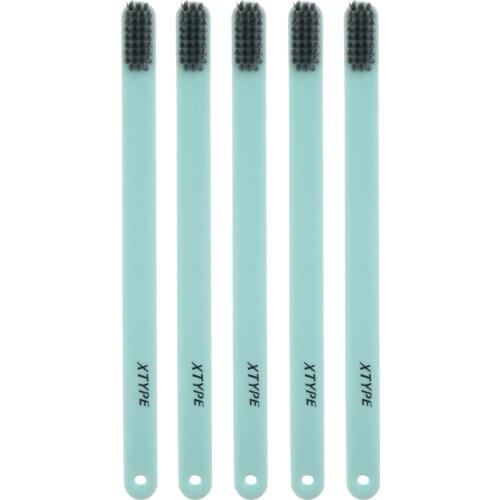 5xUltra Soft Charcoal Fine Toothbrush Oral Bristles Care Bamboo Brush
