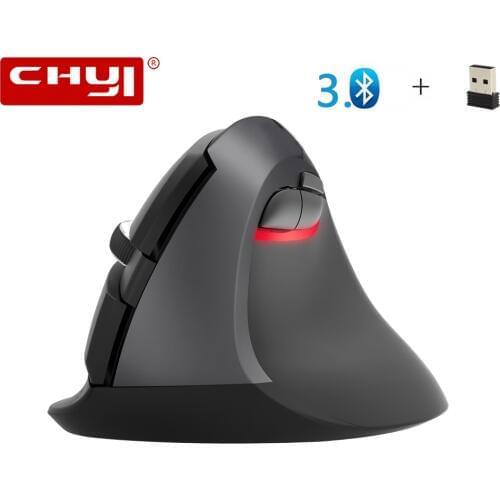 CHYI M618 Mini Bluetooth 3.0 Mouse Wireless Ergonomic Vertical 2400DPI USB Optical Mice Small Hand Computer Mause For PC
