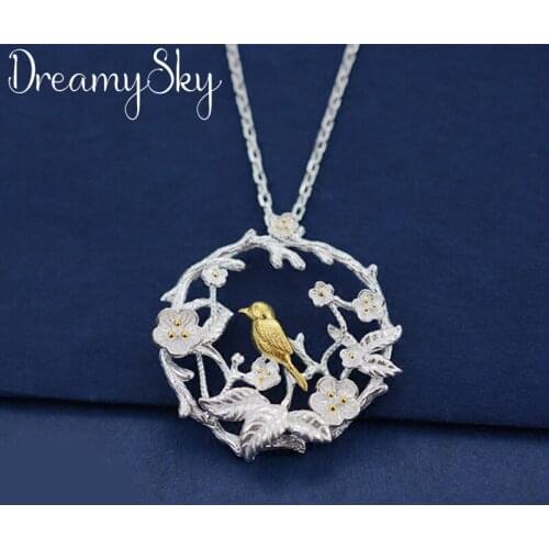 Bohemian New Silver Color Bird Choker Necklaces For Women Christmas Jewelry Girls Gift Statement Necklaces Collares