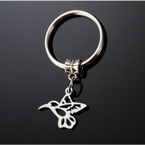 Hummingbird Keychain, Bird Key Chains, Animal Keyring, Good Luck Keychains for Women Men