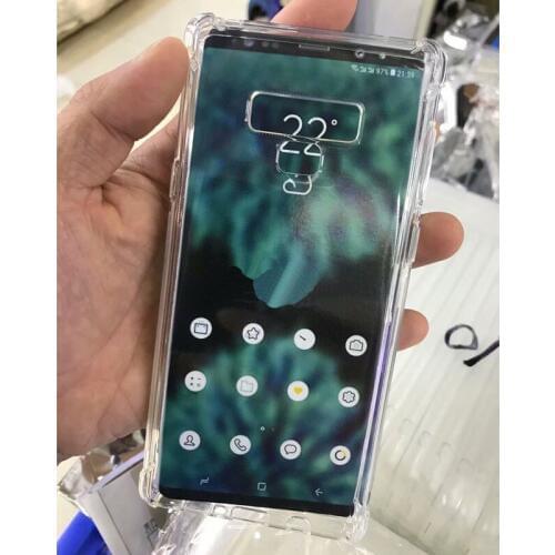 Air Cushion Case for Saumsung Galaxy Note 9 Ultra Clear Transparent Soft TPU Back Cover