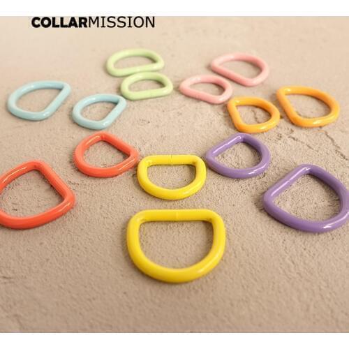 10pcs/lot D ring for 20mm and 25mm Webbing sewing mountaineering Bag diy dog collar accessory plated D-shaped buckle 7 colours