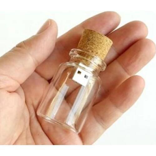 Real Capacity Wooden Drift Bottle Gift Pen Drive 3.0 USB Flash Drive 512GB 64GB 128GB Pendrive 16GB Flash Memory Stick 1TB 2TB