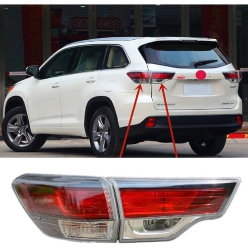 For Toyota Highlander rear taillight assembly 15 17 18 19 car lampshade left and right turn signal LED brake lamp shell