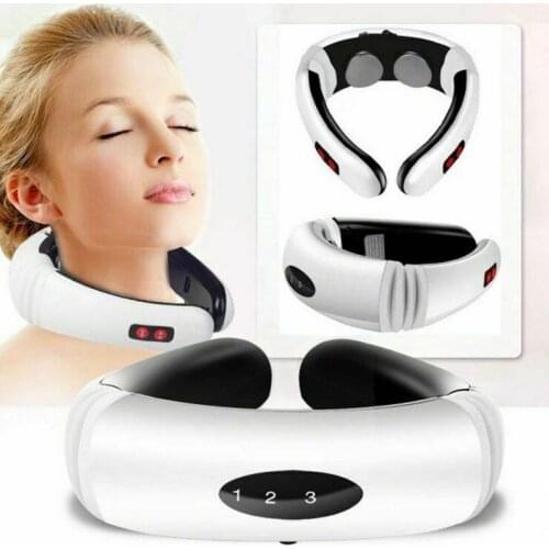 Electric Neck Massager & Pulse Back 6 Modes Power Control Far Infrared Heating Pain Relief Tool Health Care Relaxation Machine