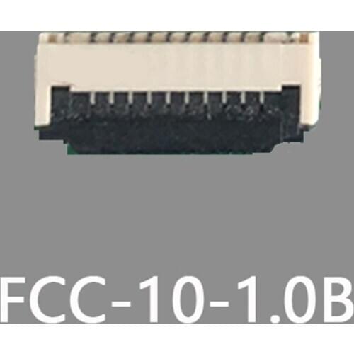 FCC1015A cable 1.0mm spacing 10Pin FCC 15cm 40cm FPC hetero-side cable FCC-10-1.0B 10pin seat clamshell bottom contact seat