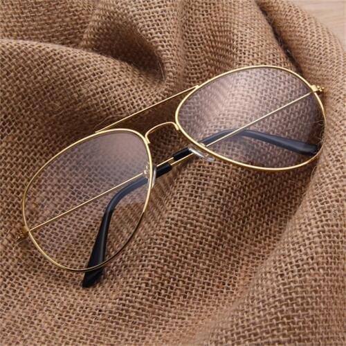 KRMDING 2019 brand designer transparent sunglasses female metal frame large oval sunglasses frame vintage color luxury glasses
