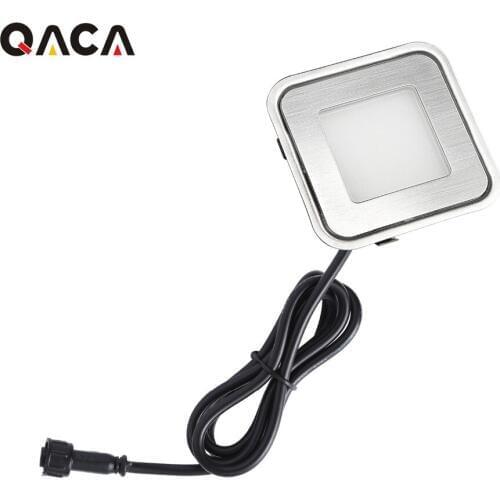 Squared Super Thin 9mm Led Outdoor Lights Stainless Steel Driverway Lamp Plinth Lighting for Backyard/Overbridge/Street