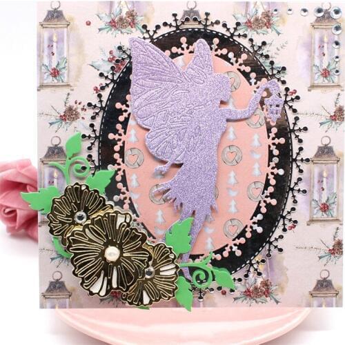 Oval Snowflake Metal Cutting Dies for DIY Scrapbooking/Card Making/Kids Fun Decoration Supplies