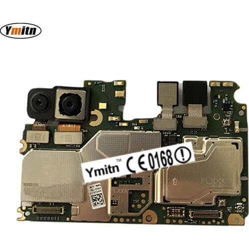 Ymitn Mobile Electronic Panel Mainboard Motherboard Unlocked with Chips Circuits Flex Cable For Huawei Y9 2018 FLA-AL10 LX1 LX2