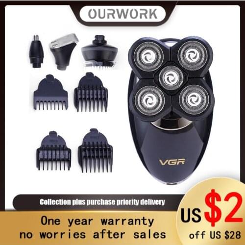 Mens Razor Multifunctional Electric Razor Set USB Razor Haircut 4 In 1 5D Suspension Shave