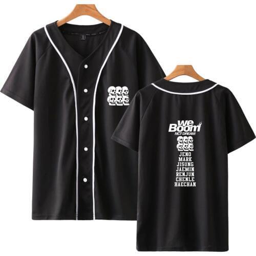 NCT 127 Dream We Boom Baseball T-shirts Women/Men Summer Short Sleeve Tshirts Hot Sale kpop T Shirt Tops Streetwear Clothes