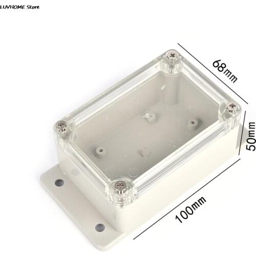 1PC 100*68*50mm Small Electronics Enclosure Clear Plastic Enclosure Waterproof Junction Box Switch Box DIY PLC Project Box